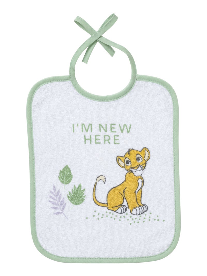 7 bavoirs naissance - Roi Lion Cosy Time - Babycalin Vert tilleul - Kiabi