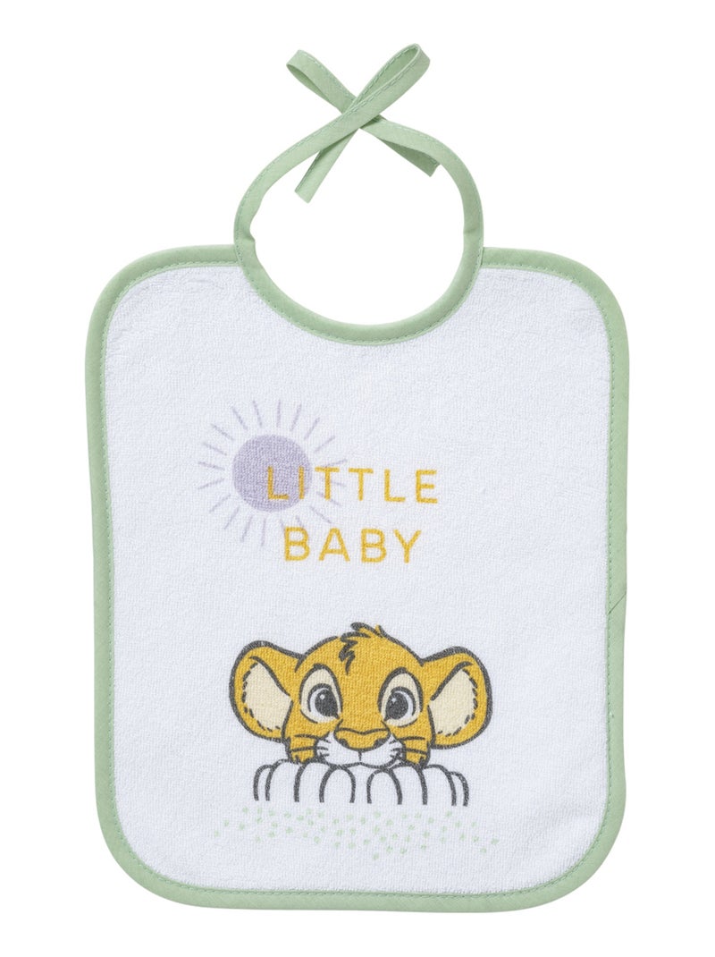 7 bavoirs naissance - Roi Lion Cosy Time - Babycalin Vert tilleul - Kiabi
