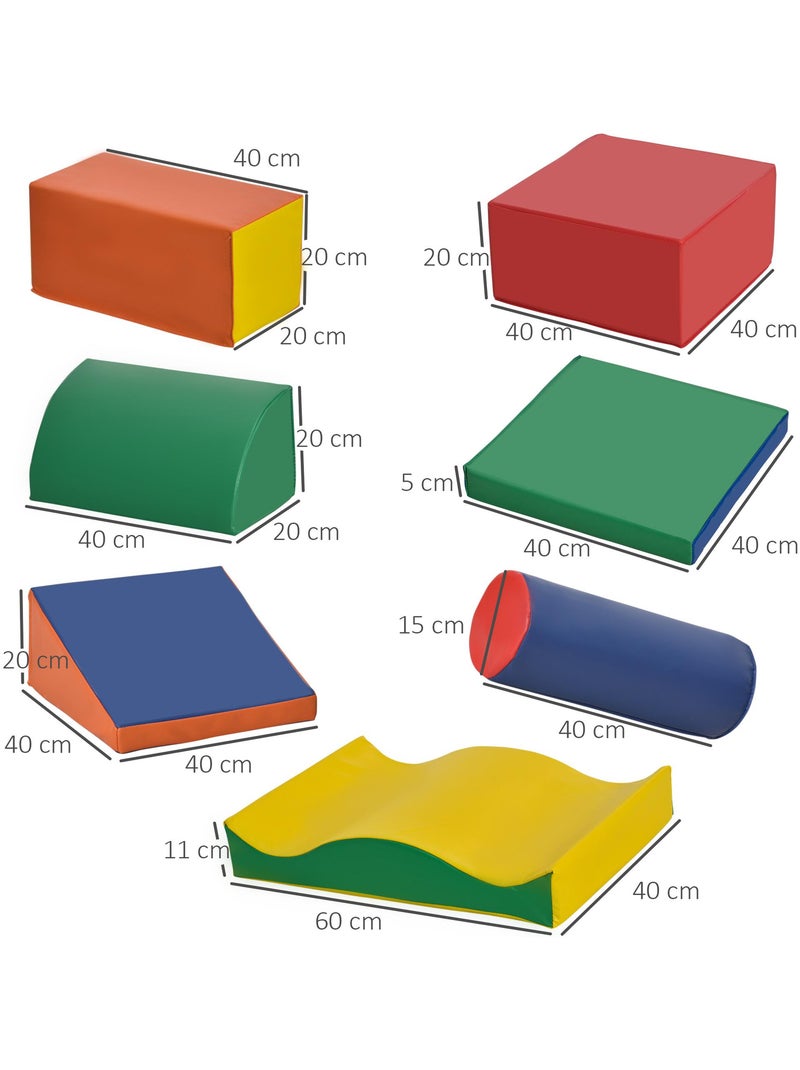 7 blocs de construction en mousse XXL Multicolore - Kiabi