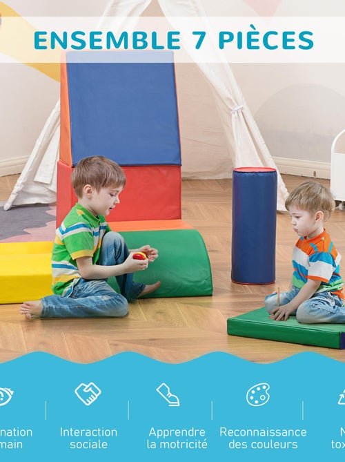 7 blocs de construction en mousse XXL - Kiabi