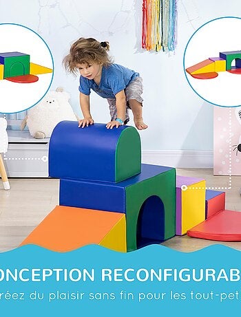 7 blocs de motricité mousse XXL - KIDZBOSS