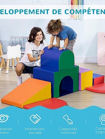 7 blocs de motricité mousse XXL - KIDZBOSS