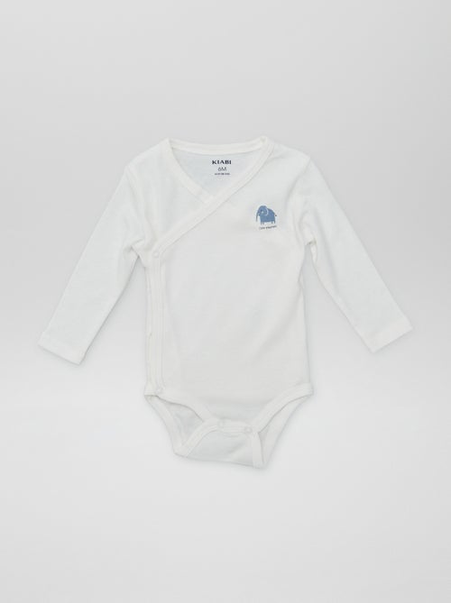 7 bodies à forme croisée + pochon de rangement - Kiabi