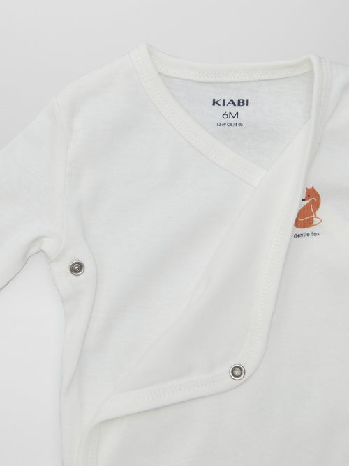 7 bodies à forme croisée + pochon de rangement - Kiabi