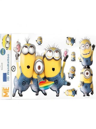 7 Stickers PVC relief les Minions
