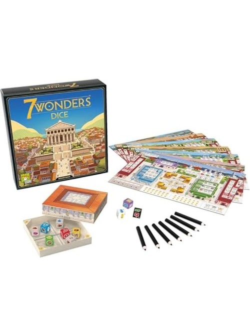 7 wonders la version de des - asmodee - rep7wd01fr - bleu - dès 5 ans - Kiabi