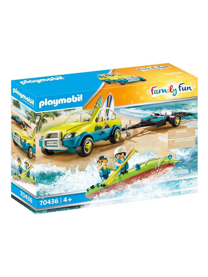 70436 Playmo Beach Voiture Avec Canoë, 'playmobil' Family Fun - N/A - Kiabi  - 26.49€