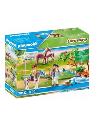 70512 'playmobil' Randonneurs Et Animaux