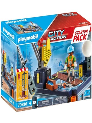 70816 'playmobil' Starter Pack Plateforme De Construction