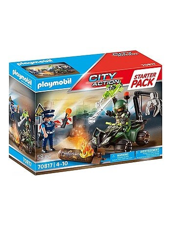 70817 'playmobil' Starter Pack Policier Et Démineur