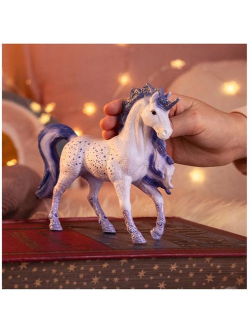 70858 - étalon licorne cosmos - schleich - figurines/les animaux - bleu - dès 3 ans - Kiabi