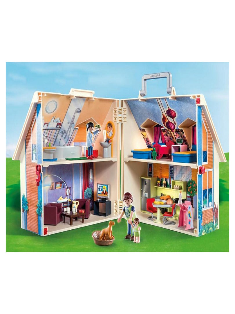PLAYMOBIL 70985 Maison transportable - Dollhouse - univers de La maison  traditionnelle - s'ouvre s'emporte partout - toute équipée au meilleur prix
