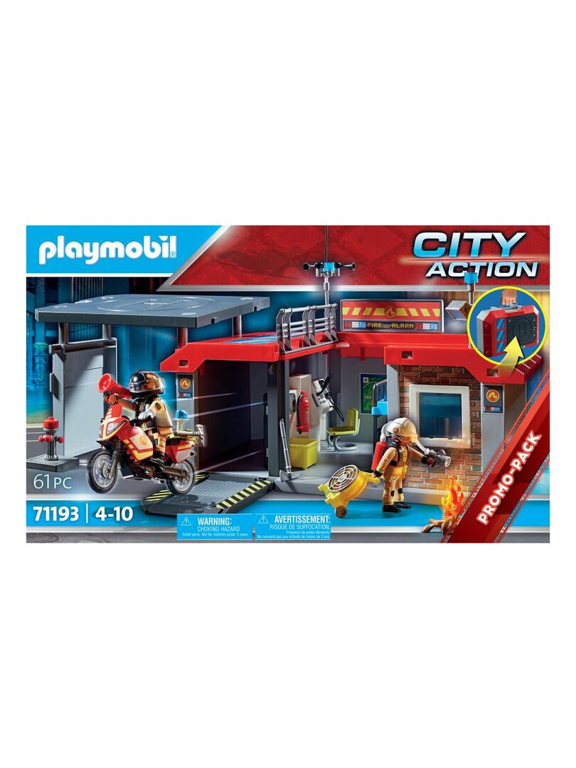 Playmobil - City Action 71193 Caserne de Pompiers Transportable