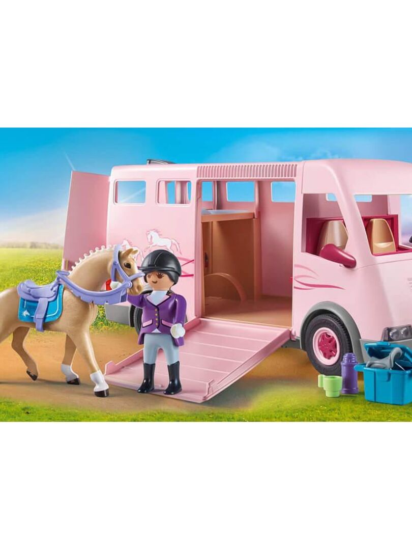 Playmobil transporteur de chevaux (camion+van)