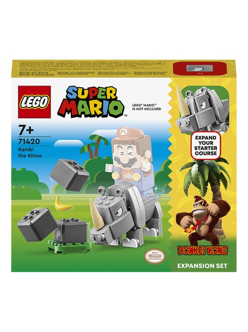 71420 Ensemble d extension rambi le rhinoceros Super Mario - Kiabi