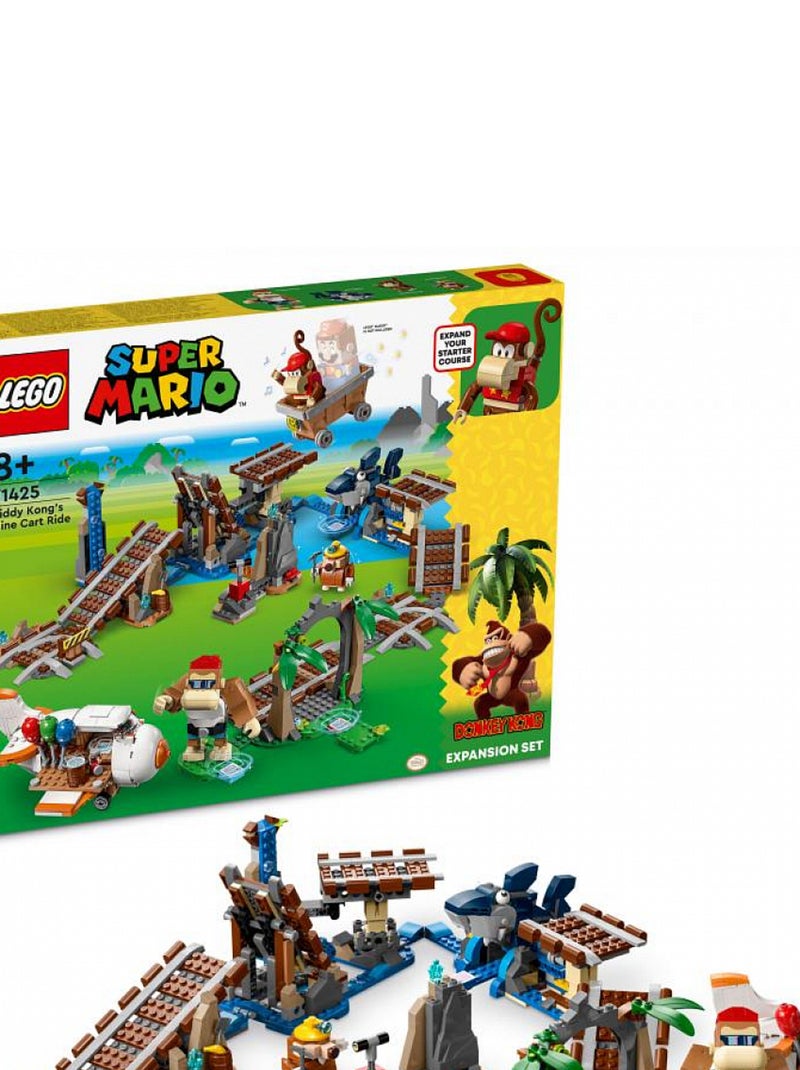 71425 Ensemble d extension course de chariot de mine de diddy kong Super Mario Noir - Kiabi