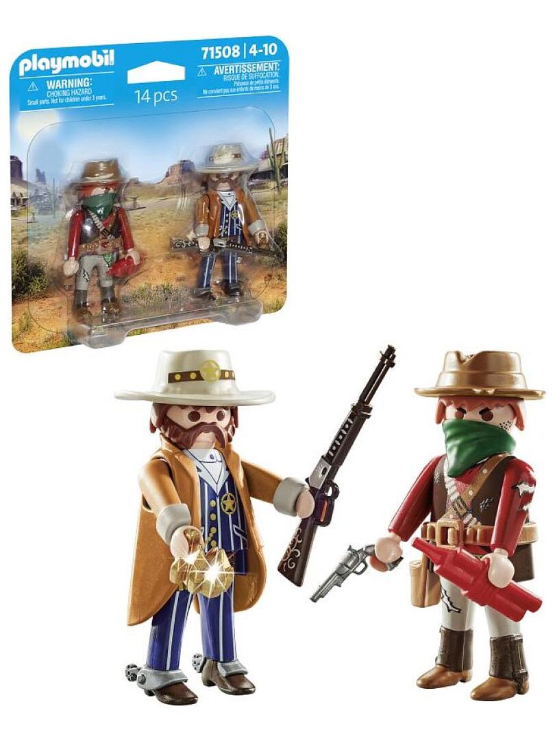 Playmobil Duo Polizia E Ladro - Set Di 8 Pezzi Con Accessori PLL71804, Gioco D'Azione Per Bambini
