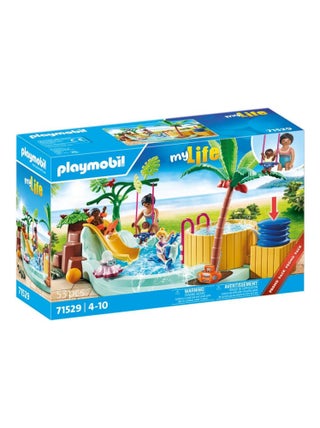 71529 - 'Playmobil' - Vacanciers avec piscine et bain a bulles