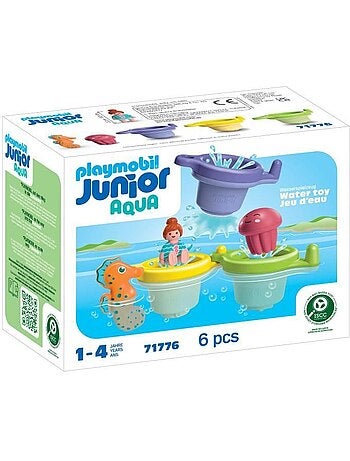 71776 'playmobil' junior : trio tasses flottantes and animaux
