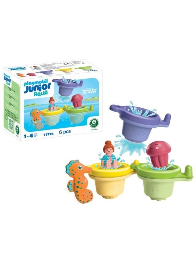71776 'playmobil' junior : trio tasses flottantes  and  animaux N/A - Kiabi