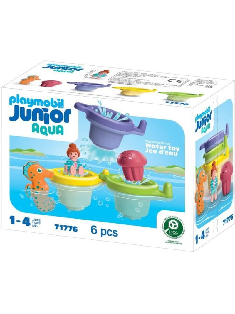 71776 'playmobil' junior : trio tasses flottantes  and  animaux N/A - Kiabi