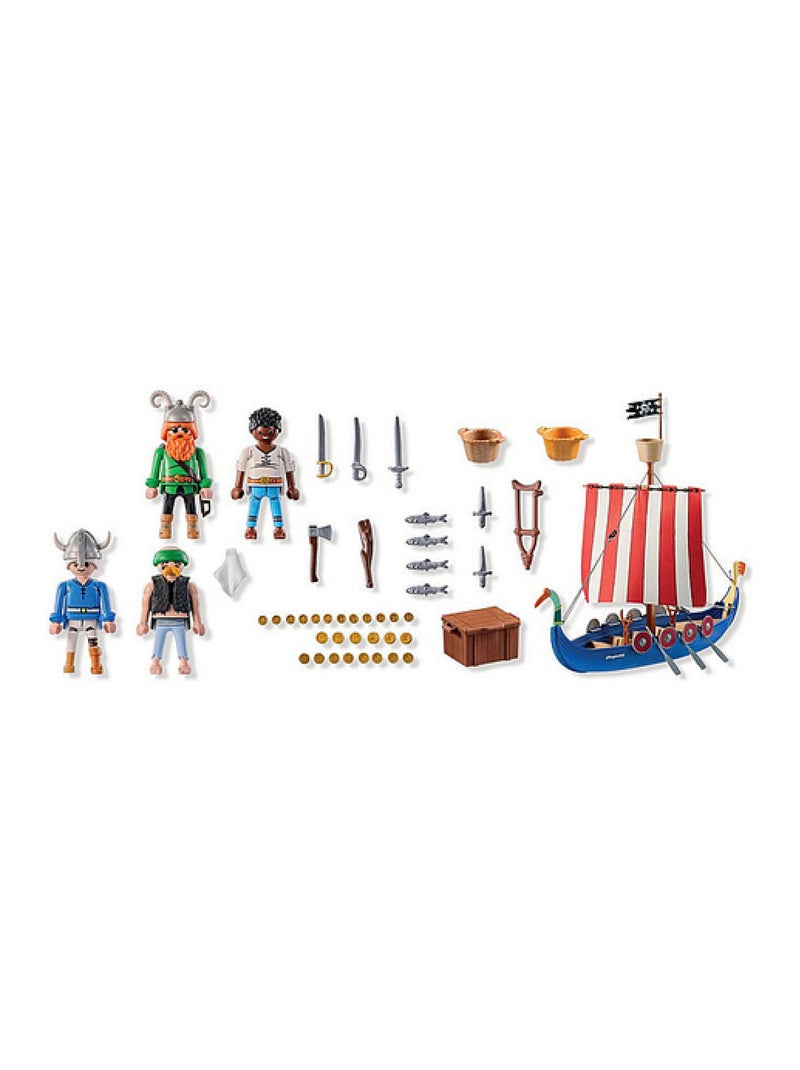 71888 - Asterix  Bateau des pirates avec 4 personnages N/A - Kiabi
