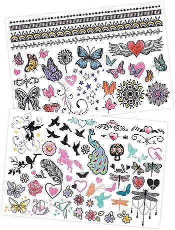 75 Tattoos lavables Paillettes