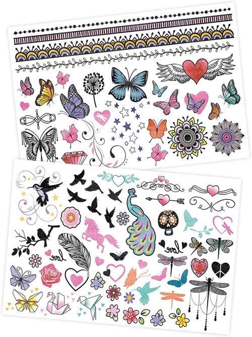 75 Tattoos lavables Paillettes - Kiabi