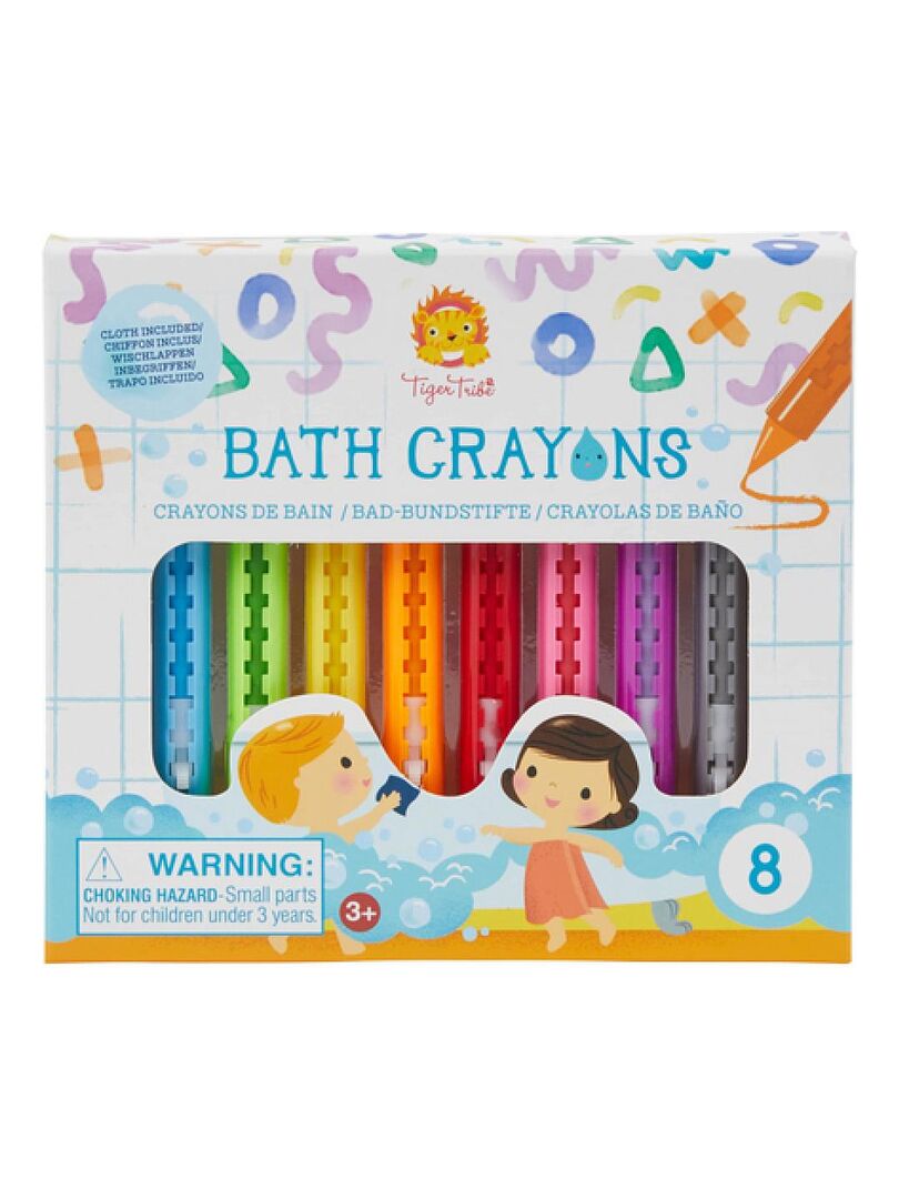 8 Bath Crayons - Crayons pour le bain - Jouet pour le bain - Achat & prix