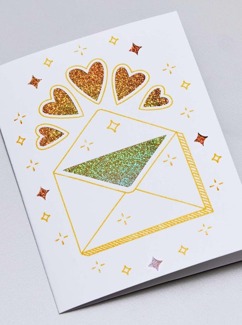 8 Cartes adhésives et enveloppes Café / Chocolat - - Cricut - Kiabi