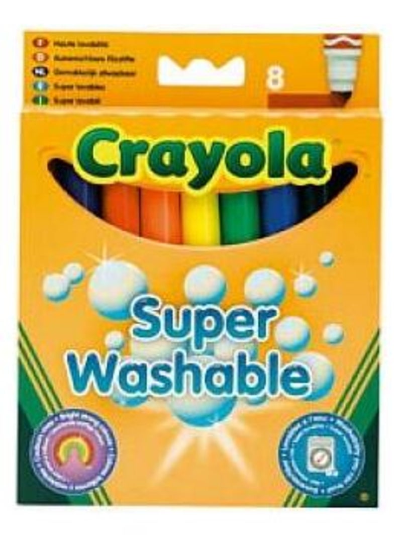 8 Feutres À Colorier Ultra Lavable N/A - Kiabi