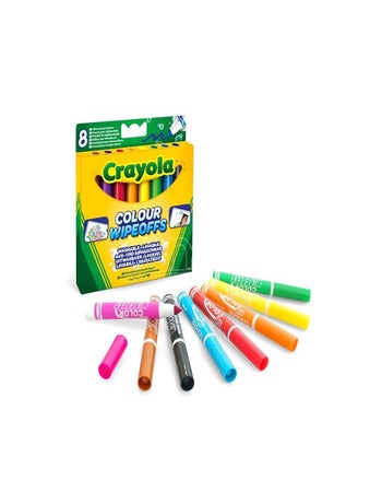 Crayola - 8 Feutres Effacables Pour Tableau Blanc - Jouets - TU