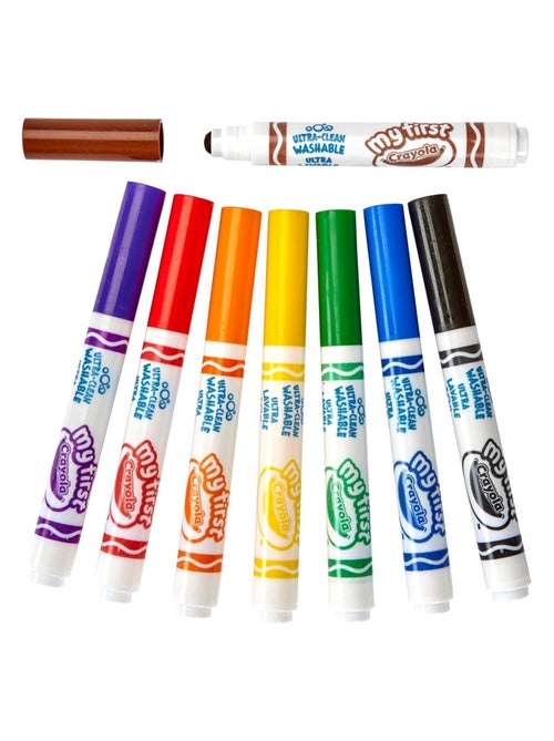 8 Feutres First Markers pointes larges - Kiabi