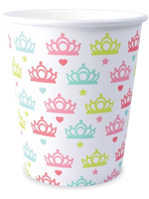 8 gobelets cartonnés 25 cl - Princesse - ScrapCooking Party - Kiabi