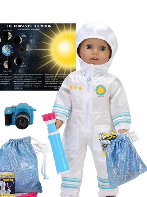 8 Pcs Smithsonian Astronaute avec Accessoires pour 18 poupées - Kiabi