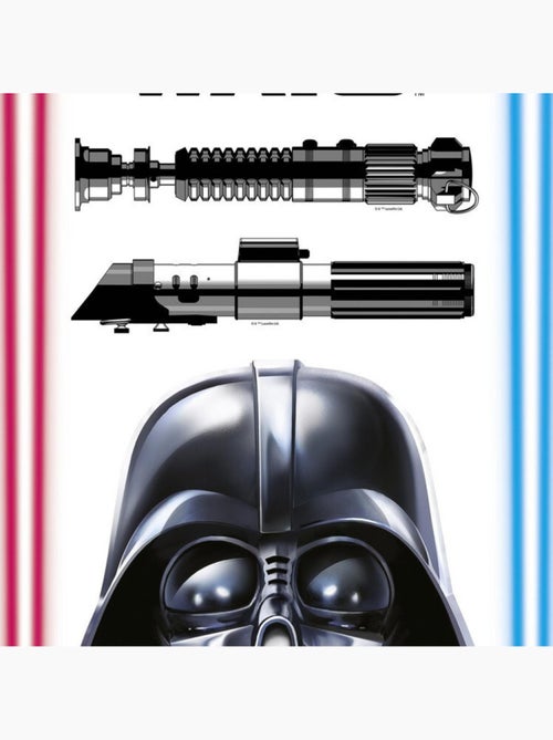 8 Stickers géant Dark Vador et Sabres Laser Star Wars 50 x 70 cm - Kiabi