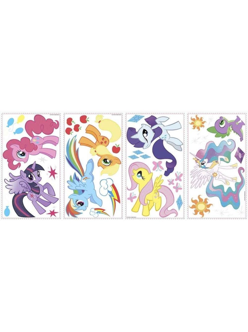 8 Stickers My Little Pony Multicolore - Kiabi
