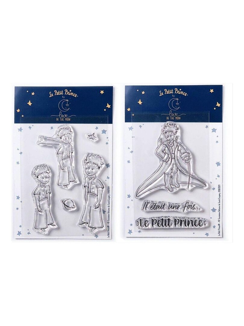 8 Tampons transparents Le Petit Prince Planète et - Love in the moon N/A - Kiabi