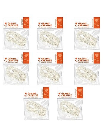 80 élastiques blancs pour masques 60 cm - Graine Créative