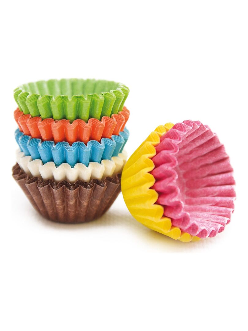 80 mini caissettes à cupcakes Multicolore - Kiabi