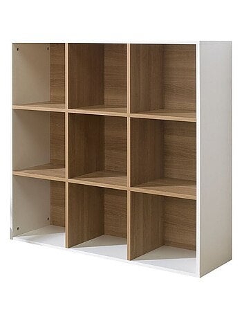 9 cases de rangement effet bois TOM & APOLLINE