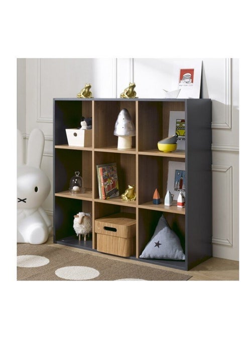 9 cases de rangement effet bois TOM & APOLLINE - Kiabi 9 cases de rangement effet bois TOM & APOLLINE - Kiabi