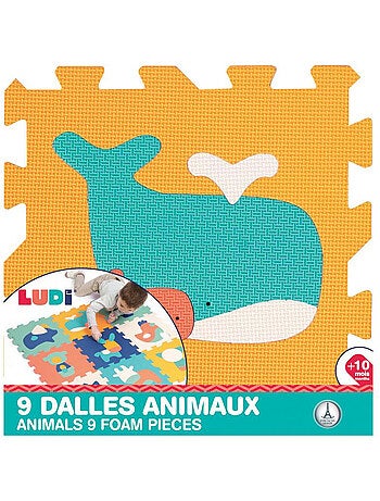 9 Dalles animaux mousse a assembler