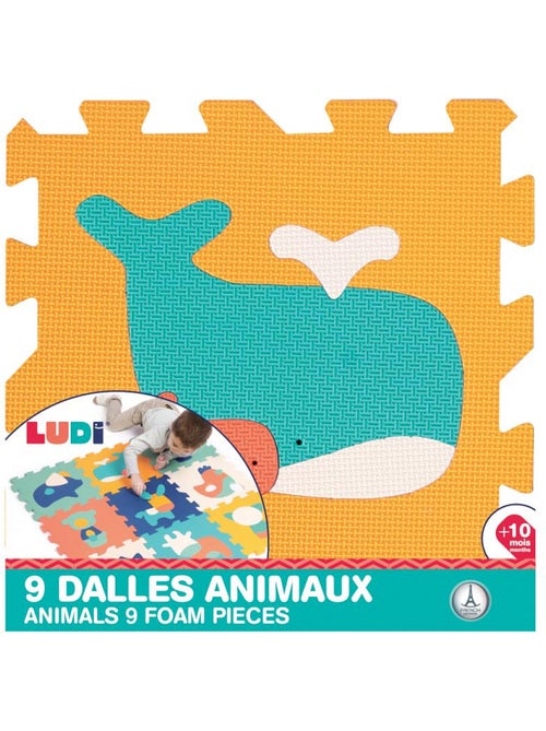 9 dalles animaux mousse a assembler - Kiabi