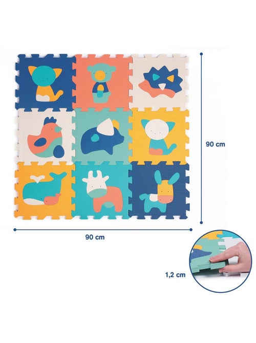 9 dalles animaux mousse a assembler - Kiabi