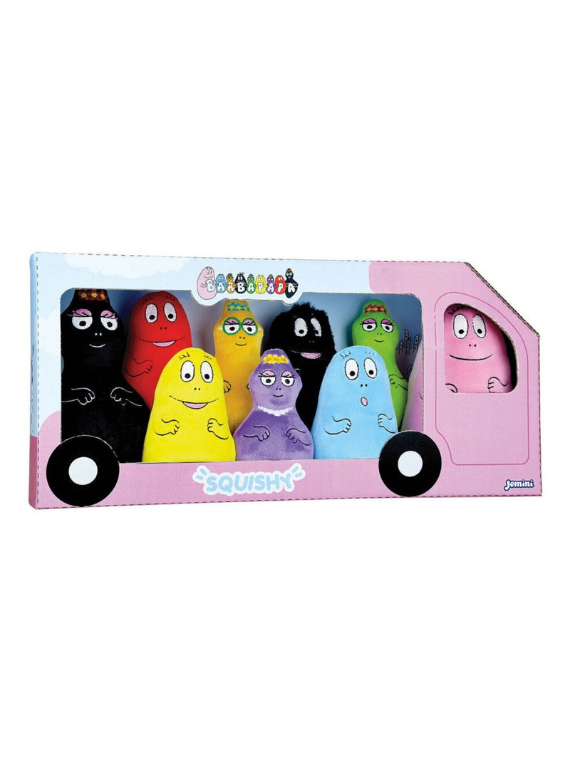 9 Peluches - Coffret De La Famille Barbapapa - 15 CM Multicolore - Kiabi
