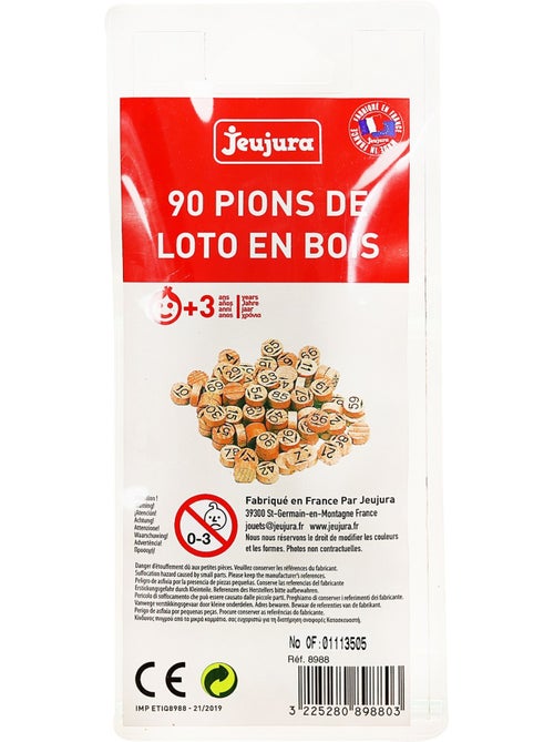 90 pions de loto - Kiabi
