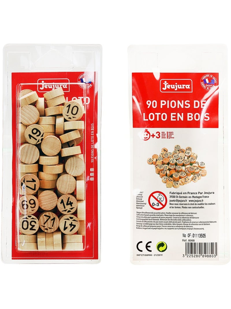 90 pions de loto Beige - Kiabi