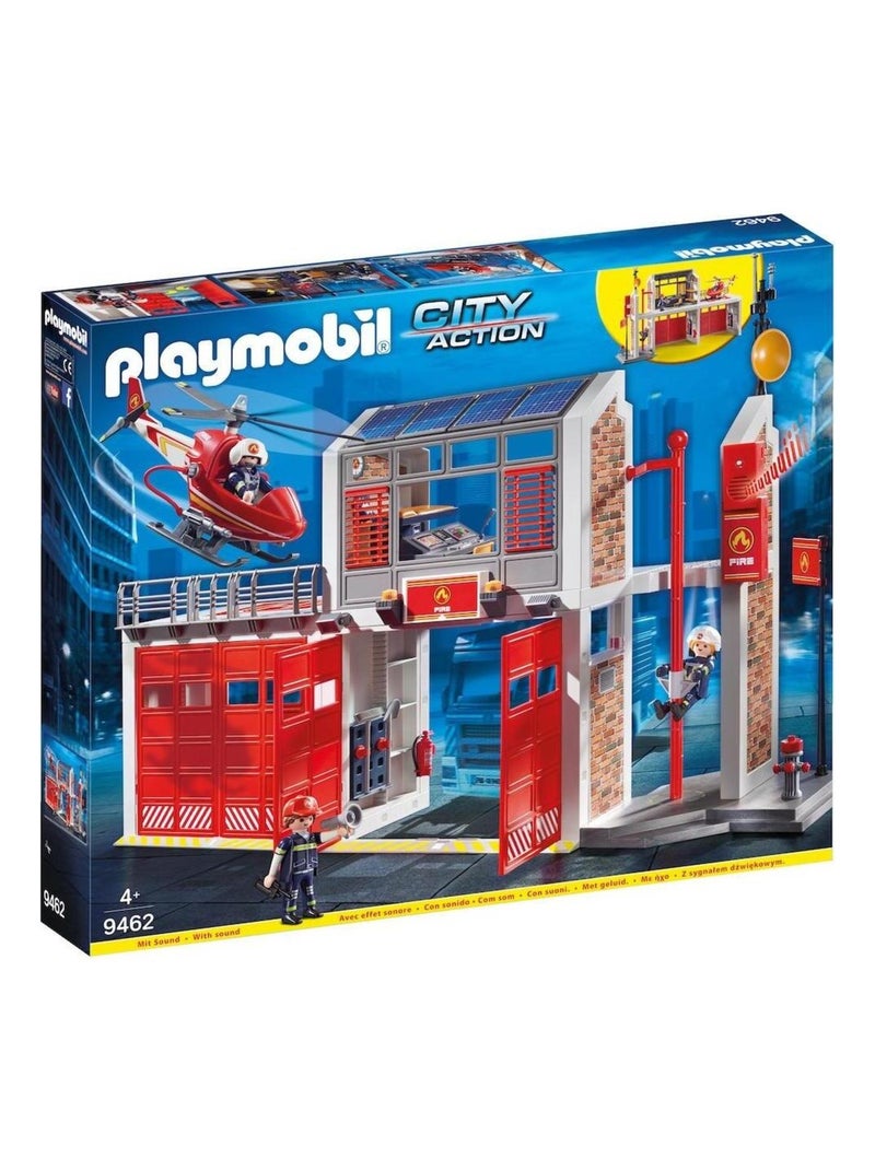 9462 'playmobil' Caserne De Pompiers Avec Hélicoptère 1218 N/A - Kiabi