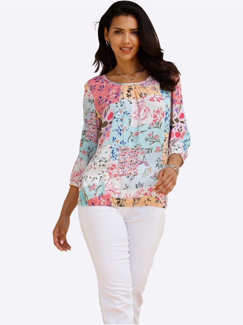 à Fleurs - Taille Standard - Moda Vilona Vert/Rose - Kiabi